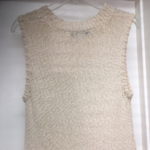 NEW ANTHRO CALLAHAN ISLA IVORY KNIT MIDI DRESS SLITS - Picture 12 of 13